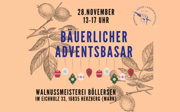 Adventsbasar – 28.11.2021 In der Walnussmeisterei (leider abgesagt) - Adventsbasar – 28.11.2021 In der Walnussmeisterei (leider abgesagt)