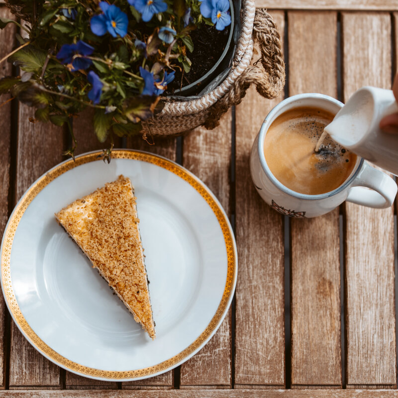 Kuchen bei der Walnussmeisterei