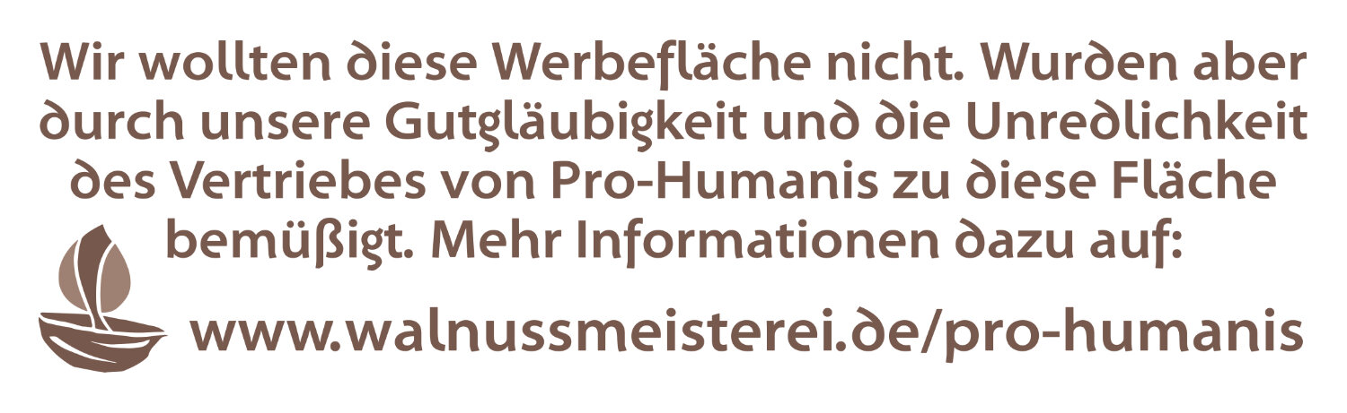 auf keinen Fall Pro-Humanis